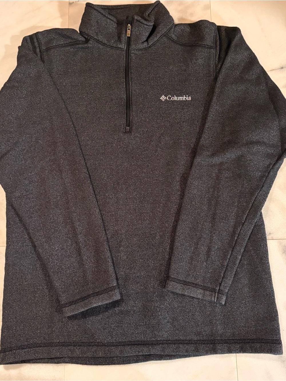 Columbia Men's Charcoal Gray Quarter-Zip Pullover